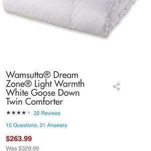 wamsutta down comforter king